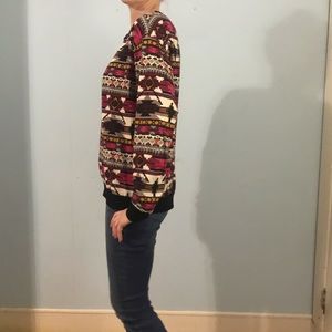 Long Sleeve tee with tribal print